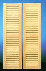 Detailed Louvered Shutters
