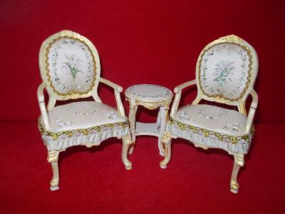 3 Piece Tete-a-Tete Set Handpainted