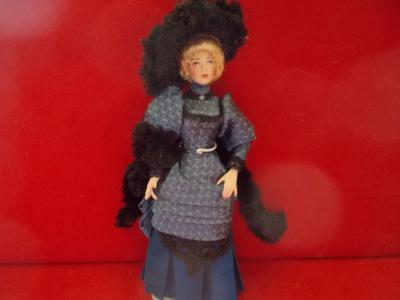 Lady in Black Hat OOAK