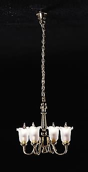 4 Up-arm Frosted Tulip Shade Chande