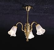 3 Down-arm Tulip Shade Chandelier