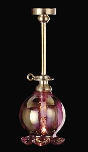 Short Downrod Lamp W/ Ct Globe