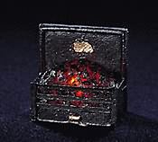 Fire Grate Insert W/ Coals