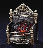 Victorian Fire Grate W/ Coals