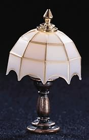 White Tiffany Table Lamp
