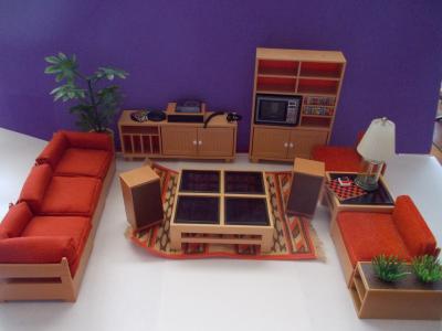 1970 Lundby Tomy Living Room Set Pristine