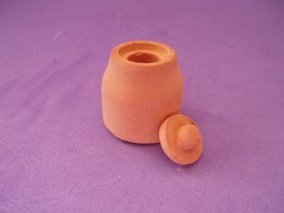 Handmade Terra Cotta Pot w/Lid 