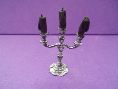 3 Stick Black Candleholder