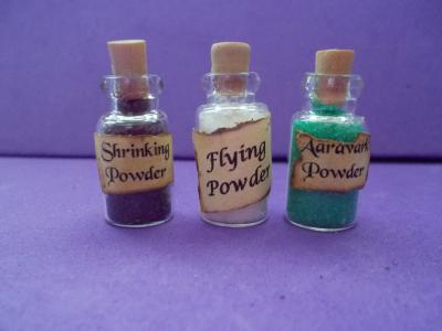 Assorted Filled Jars For Magic Room