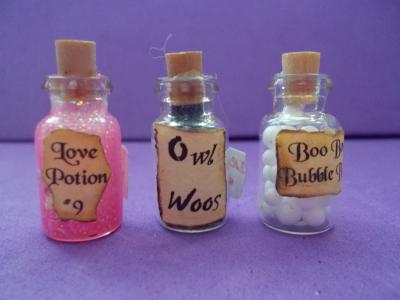 Assorted Filled Jars For Magic Room Set 3