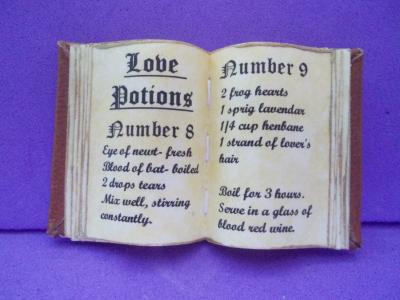 Love Spells Book Handmade