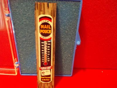 Outdoor Thermometer Mail Pouch Tobacco