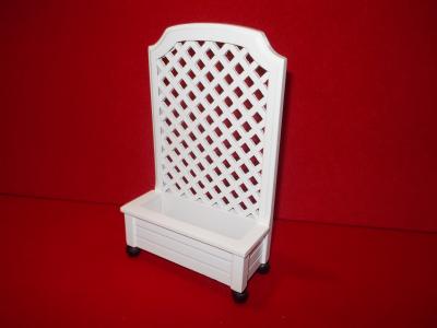 Trellis Flower Box White