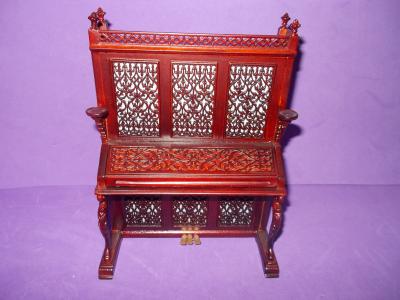Bespaq Upright Piano Ornately Carved