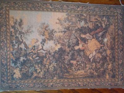 Tapestry Wall Hanging French Style 6 1/2"x 4 1/2"