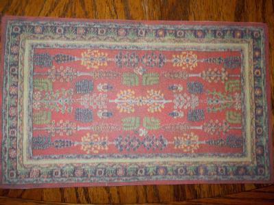 Oriental Style Carpet 8"x5"