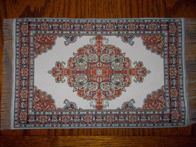 Oriental Style Woven Rug 10"x 6"