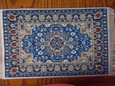 Oriental Style Woven Rug 10"x 6"