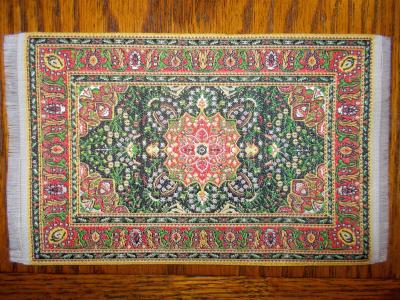 Oriental Style Woven Rug 6"x4"