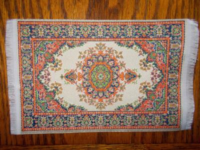 Oriental Style Woven Rug 6"x4"