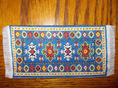 Oriental Style Woven Rug 4"x2"