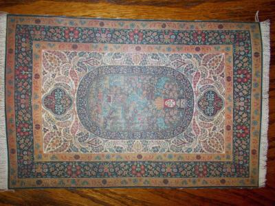 Persian Rug 8 3/4" x 5 1/2"