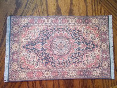 Oriental Style Rug 9 3/4" x 5 3/4 