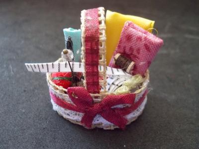 Filled Sewing Basket