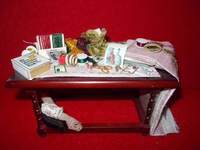 Victorian sewing table