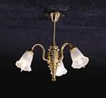 3 Down-arm Tulip Shade Chandelier