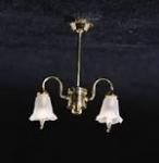 2-dwn Arm Tulip Shade Chandelier