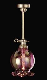 Short Downrod Lamp W/ Ct Globe