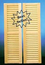 Detailed Louvered Shutters