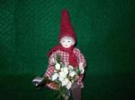 Boy with Christmas Flowers