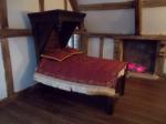 Carved Norman Jones Tester Bed