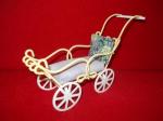 intage Yellow Baby Buggy