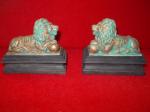 Handpainted Pair Lions Entryway