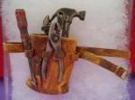Old tool pouch