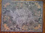 Zebra Rug 8"x 6 1/2"