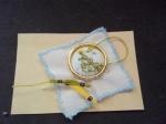 Embroidery Hoop & Floss in Progress