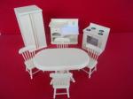 8 piece cream kitchen set
