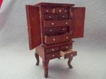 Handmade Cabinet Mahogany 3"x3"x1/14"