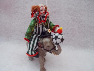 One Clown on Elephant